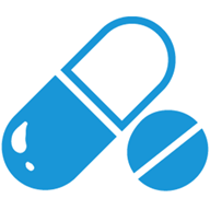 Polypharmacy icon of two pills